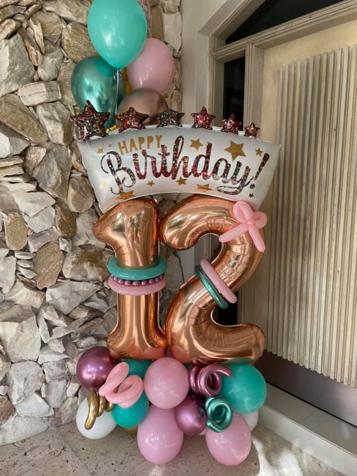 Planes Party Supplies - Dusty's Birthday Balloon Bouquet Decorations With Cubez Balloons